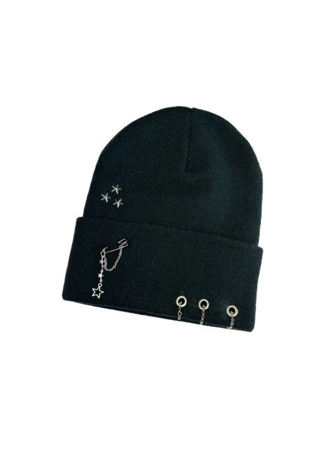 Brain Freeze Black Alt- Beanie