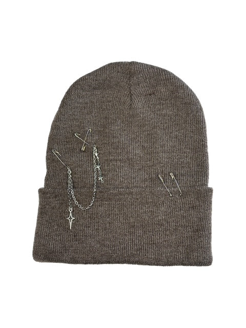 Brain Freeze Heather Brown Alt Beanie